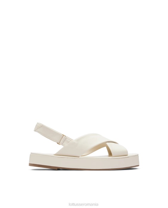 Lottusse femei sandale moi steffy lamb TJT6261 încălţăminte aproape alb