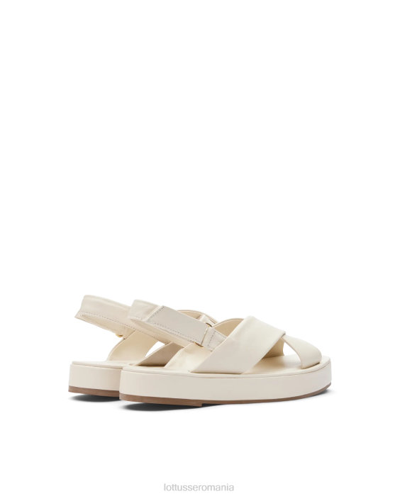 Lottusse femei sandale moi steffy lamb TJT6261 încălţăminte aproape alb