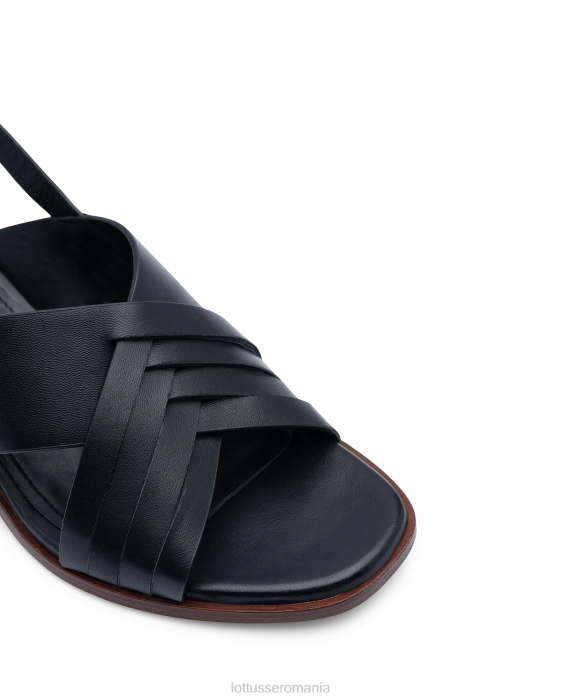 Lottusse femei sandale nylo moi de miel TJT6253 încălţăminte negru